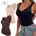 Shapewear Women Shirts S-3XL Sleeveless Body Shaper V Neck Compression Tank Tops Tummy Control Underwear Wide Strap Fajas. 