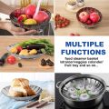 Folding Dish Steam Stainless Steel Food Steamer Basket Fruit Vegetable Cooker Multi-Function Meat Steaming Tray Kitchen Tools.