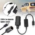 12V USB Type C to Car Cigarette Lighter Socket Female Converter Adapter Cord for Car Cigarette Lighters Car Vacuum Cleaner. 