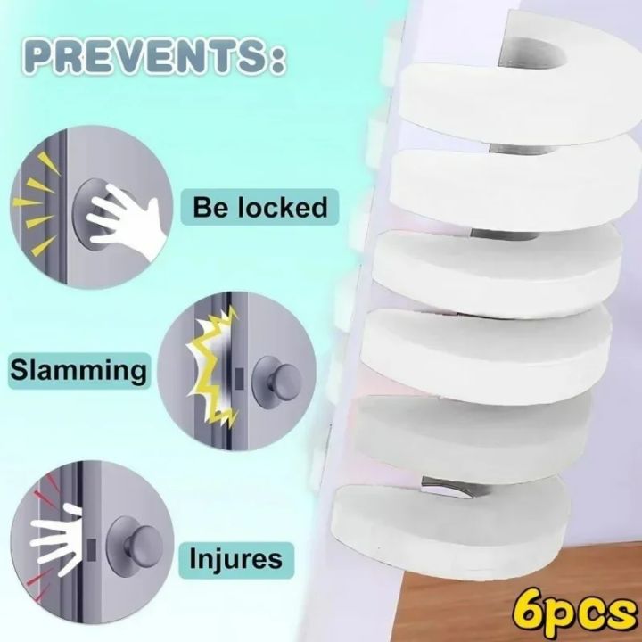 6Pcs%20Door%20Finger%20Pinch%20Guards%20Baby%20Proof%20Doors%20Slam%20Stopper%20Extra%20Soft%20Foam%20Protectors%20Child%20Safety%20Baby%20Safety%20Finger%20Protect%20-%20Image%206
