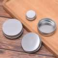 5Pcs Aluminum Mini Round Tin Metal Container Bottles Storage Jar Screw Lids Box.