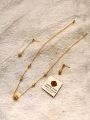 original silver (chandi) 925 gold platted 24k set. 