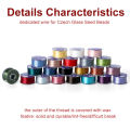 50yards/Roll Nonelastic Seed Beads Cord String Beading Thread For DIY Bracelet Jewelry Making Accessories Supplies High Quality.