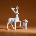 2 Pcs, Room Decor Mother Deer Cute Kids Room Decor Sculptures Kawaii Sculptures Christmas Home Decoration Fawn Figurines home decoration item.