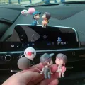 Car Decoration Cute Cartoon Couples Action Figure Figurines Balloon Ornament Auto Interior Dashboard for Girls Gifts Accessories. 