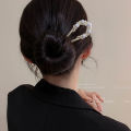 U자비녀 Pearl Flower Hairpin New Chinese Modern Simple Updo U-shaped Hairpin Hanfu Hair Accessory Hula Girl Hair Accessories 2025. 