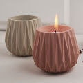Big Size Geometric Shape Flowerpot Concrete Planter Molds Diamond Pen Holder Cement Vase Candle Jar Silicone Mold DIY Home Decor.