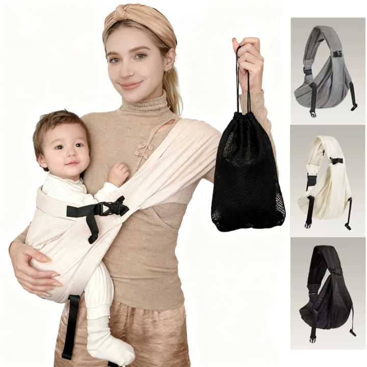 Portable and Storable Baby Carrier Waist Front Carry Swaddle Sling Infant Kid Wrap Ergonomic BackBelt for Newborn Baby