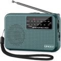 Mini Portable Radio AM FM Battery Powered Longest Lasting Best Reception with Headphone Jack for Running Walking Emergency Use. 