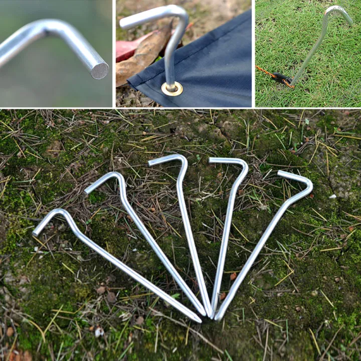5pcs%20Camping%20Tent%20Stakes,%20Aluminum%20Ground%20Stakes,%20Hard%20Metal%20Tent%20Pegs,%20Heavy%20Duty%20Steel%20Yard%20Camping%20Stakes%20Tarp%20Hooks%20-%20Image%203
