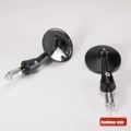 1 Pair  Rear Mirror CNC Bar End Side Mirror Motorbike Scooter Rearview Handle Bar Mirrors Universal Round Handlebar Mirror. 