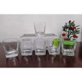 Square Shape Water Glass - Set of Six - Simple And Decent Design - Best For Office Use - Easy To Wash. 