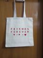 Friends Forever Hand Painted Tote Bag. 