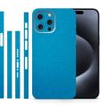 Embossed Suede Leather LV  LIGHT BLUE PRINTED  Pattern Back Cover Sticker for Mobile Phone Screen Protector Film Cutting Machine Rear Skin Feeling BACK SKIN. 