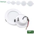 10Pcs/Lot LED Downlight Recessed Ceiling Lamp DC12V 24V 5W 9W 12W 15W 18W Cold White/Warm White Led Spotlight AC110V 220V. 