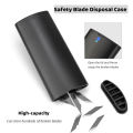 Disposed Knife Blade Snap-Off Box Container Utility Knife Cutter Waste Blade Storage Case for 9mm Blade Vinyl Flim Cutting Tool. 