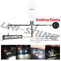 UNISHINE LED Light Bar 3M Wiring Harness Kit Universal LED Wiring Harness IP69 For Auto UTV ATV Offroad Boat 120inch 12V 24v.