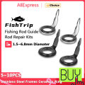 FishTrip 5-10pcs Single Foot Fishing Rod Guides Repair Kit Micro Guides for Light-spinning, Casting and Fly Rod 0.076g~0.77g. 