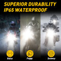AUXITO 1Pcs H4 LED Headlight Bulb CSP Fanless for Car Motorcycle H4 9003 HB2 LED Hi/Lo High and Low Beam Motorbike Headlamp 12V. 