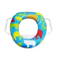 Baby Toddler Soft Potty | Plastic Toilet Potty Training Seat Cover With Handle | Travel | Soft Padded Printed | Safe and Comfortable. 