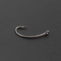 Hirisi 45pcs PTFE Coated High Carbon Stainless Steel Barbed Fish Hook With Eye Carp Fishing Accessories X501.