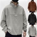 Winter Warm Polar Fleece Half Zipped Sweatshirt For Men's.. 