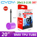 35g CYDY TPU Bike Inner Tube 20" 387 20x1.5 1.75 1.95 2.1 2.25 2.35 Valve length 45mm BMX Camera Bicycle Tire Cycling pneu Tyre. 