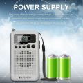Retekess TR106 Mini Radios Portable Radio AM FM Battery Operated Pocket Radio Speaker Stereo LCD Display Headphone Jack Clock. 