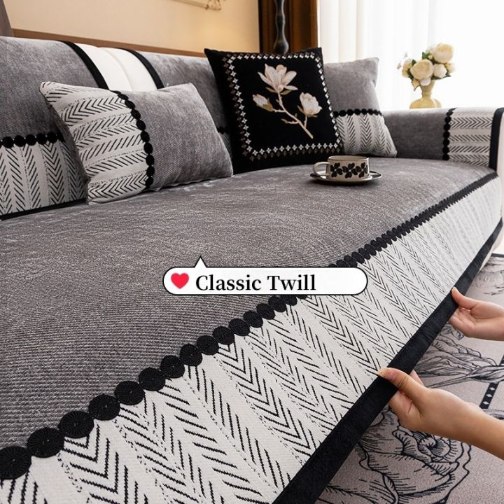 Contrast%20Hem%20Twill%20Chenille%20Sofa%20Cover%20for%20All%20Seasons%20Living%20Room%20Non-slip%20Sofa%20Seat%20Cover%20Couch%20Slipcover,%20Sofa%20Towel%20-%20Image%203