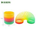 Rainbow Color Stretching Slinky Spring Toy For Toddlers and Kids - Multicolor. 