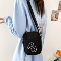 Canvas Bag Ins Japanese Harajuku Cute Cat Bag Ulzzang Girl Messenger Bag. 