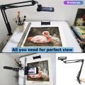 Overhead Video Stand Phone Holder Articulating Arm Phone Mount Table Top ChromLives Scissor Boom Arm Articulating Phone Stand Tablet Phone Holder for Streaming Phone Baking Crafting. 