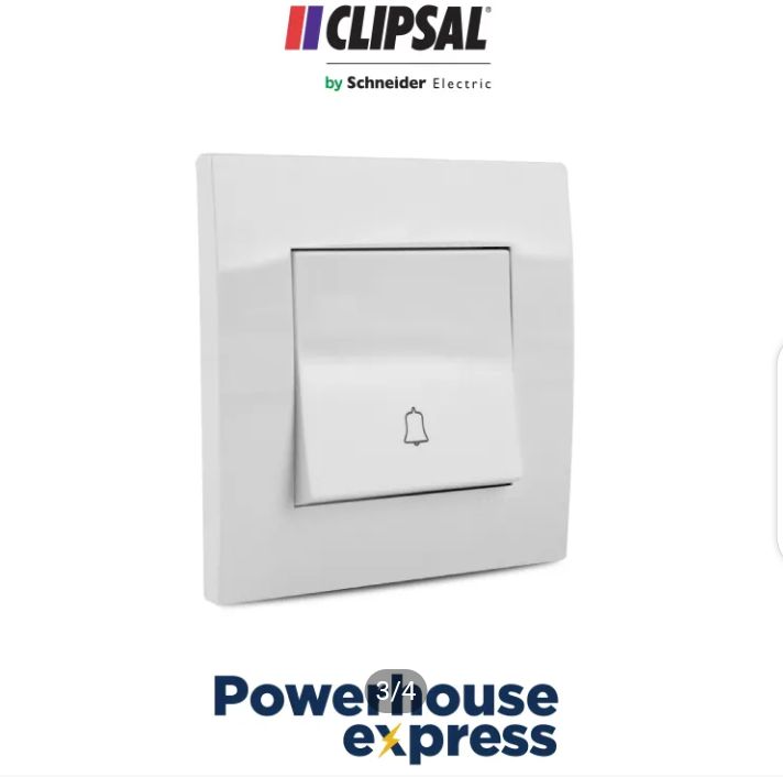 Vivace Bell Press, Door Bell, Doorbell Push Button, Doorbell Push Button Switch Wall Mounted 16AX Vivace Door Bell Press Button, Clipsal Switch, VIVACE-KB31BPB