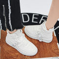 New Fashion Casual Sneakers High Top Skateboard Shoes Student Boots Men and Women Trend Wear Resistant Two-color Couples. 