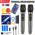 ERRLY YF-108S Dual Professional Handheld Wireless (UHF) Microphone with Digital LED Display.. 