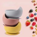 Food Grade Silicone Child Dish Set Baby Feeding Bowl Suction Plate Straw Cup Wooden Spoon Fork for Kids Tableware Toddler Dishes. 