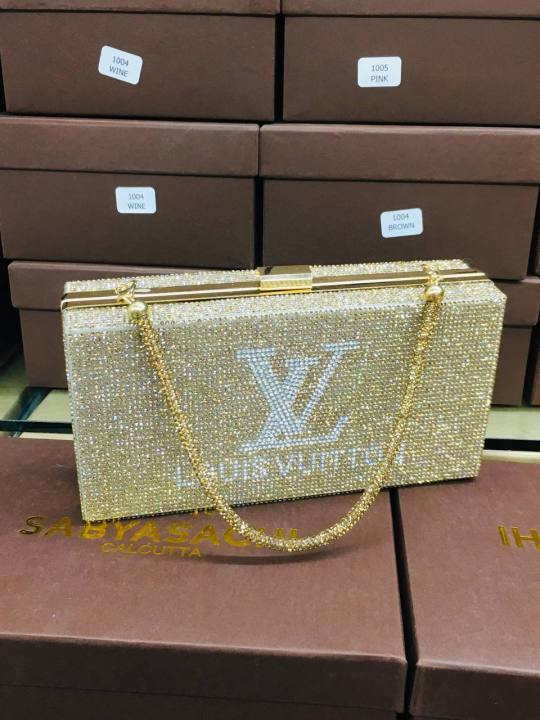 Party Clutch with long belt premium Quality bag