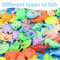 Inflatable fish pond children's magnetic fishing toy pool kindergarten puzzle parent-child game multiplayer collaboration.