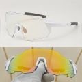 1pcs Unisex New Oversized Rimless Glasses Photochromic Lenses, Lightweight & Durable Eye Protection. 