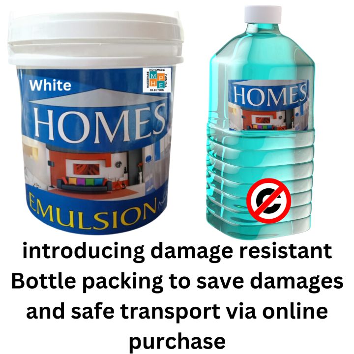 Good quality, Homes Emulsion paint colors for Walls,  paint for walls ,  3- 3.5  litre gallon / bottle & also available in 0.91 ltr -1 litre QTR  pack / bottle.on daraz with very neat finishing and so many attractive shades