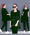 Velvet 3 Pcs Winter Tracksuit Long Hoodie Style For Girls Tracksuit Modern High Quality For Womens Plain Tracksuit For Girls. 