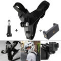 Motorcycle Helmet Chin Mount – Versatile Phone & Camera Holder for GoPro, DJI, & Action Cameras. 