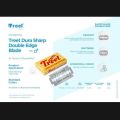 Original Treet Red Blade 200 Carbon Street Double Edge Blades (20 Box 200 Blades) / Blade / Long Time Useful / With Affordable Price. 