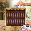 Simple Money Saving Box for 50K Goal – Easy Way to Save Cash 50K Target Savings Box – Minimalist Coin Bank for Financial Goals. 