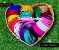 Multicolor Metal Velvet Bangles 1Box/ 12 Dozen. 