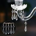 10-Pieces & 20 Pieces crystal Glass Prism with hanging hole for chandelier Home Deco wall Curtains windows. 