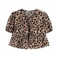 MUJER Ruffle Blouses Woman Puff Sleeve Shirts and Blouses for Women White Black Ruched Crop Top Female Ruched Women's Blouse. 