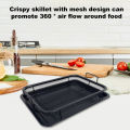 Baking Tray Oil Frying Baking Pan Non-stick Chips Basket Baking Dish Grill Mesh Kitchen Tools.
