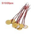 5/10/20pcs Buzzer Piezoelectric Piezo Ceramic Wafer Plate Dia 12/15/18/20/27/35/50MM With wire Buzzer Loudspeaker for Audio. 