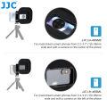 JJC Anti-Reflection Camera Lens Hood for iPhone 15 14 13 12 Samsung Android w Cold Shoe Phone Lens Hood for Photos Through Glass. 